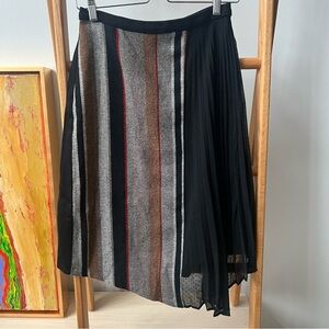 Vintage Anthropologie Eva Franco Multicolor Striped Skirt